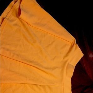 Gold/yellow mini skirt